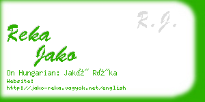 reka jako business card